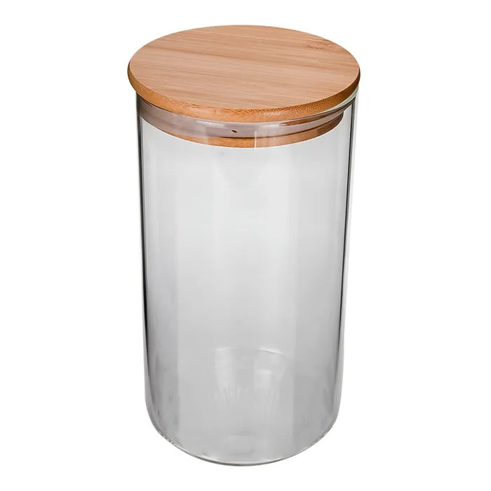 Frasco de vidrio con tapa de bambú 1.2 RG1350 Home Sweet Home