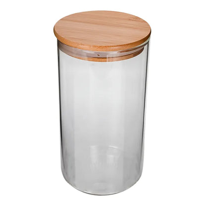 Frasco de vidrio con tapa de bambú 1.2 RG1350 Home Sweet Home