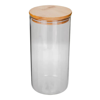 Frasco de vidrio con tapa de bambú 1.3 L RG1700 Home Sweet Home
