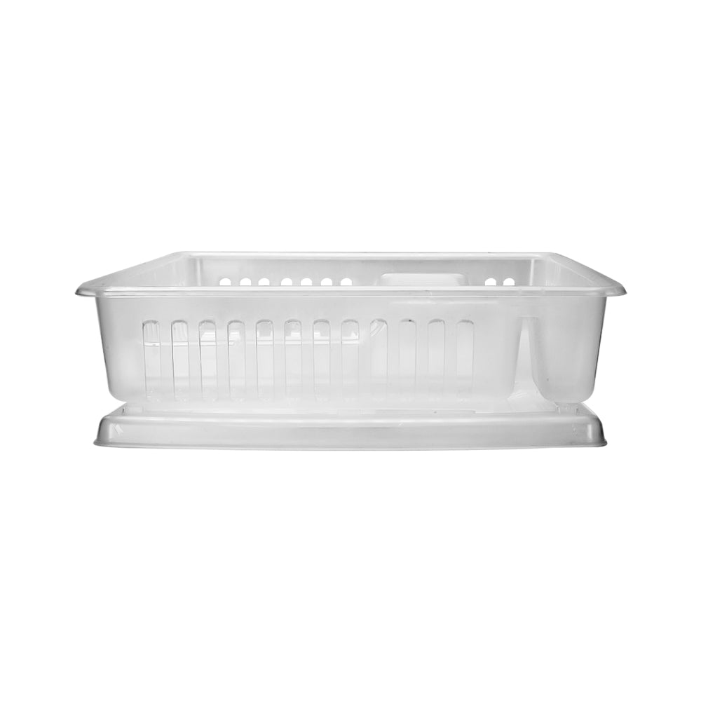 Escurridor para platos de plástico con base transparente 011014T Kitchen Pro