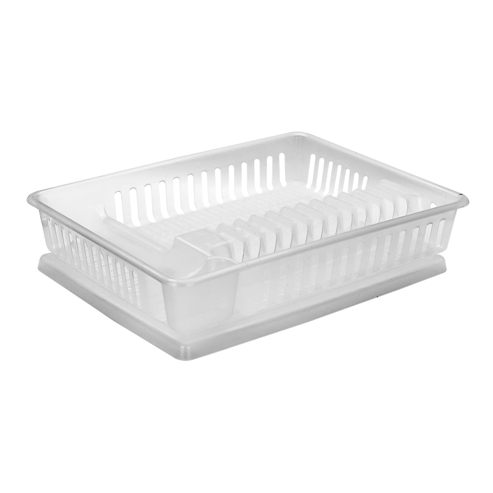 Escurridor para platos de plástico con base transparente 011014T Kitchen Pro