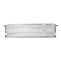 Escurridor para platos de plástico con base transparente 011014T Kitchen Pro