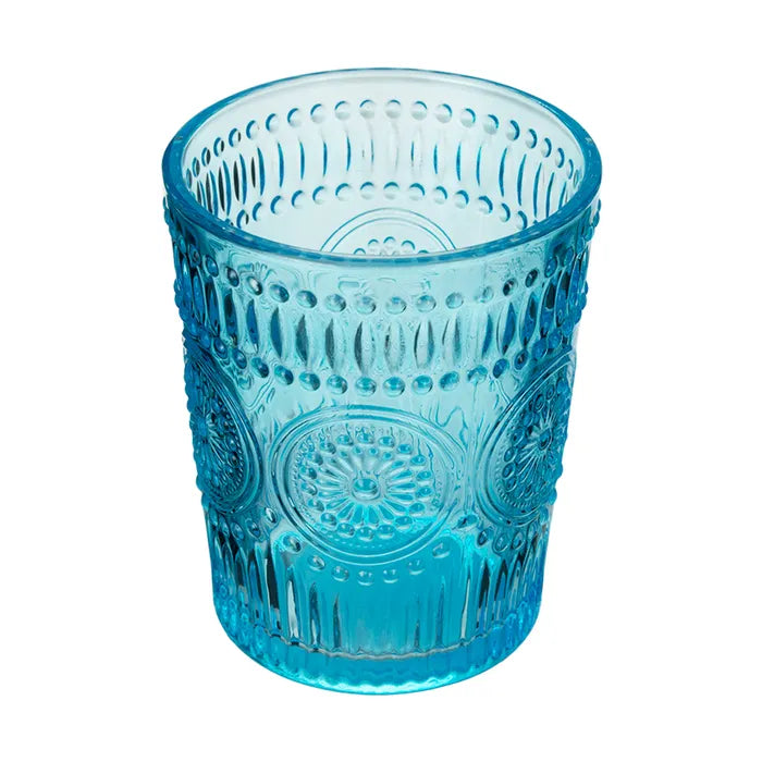 Vaso de vidrio con relieve 260 ml ATH-746 Home Sweet Home