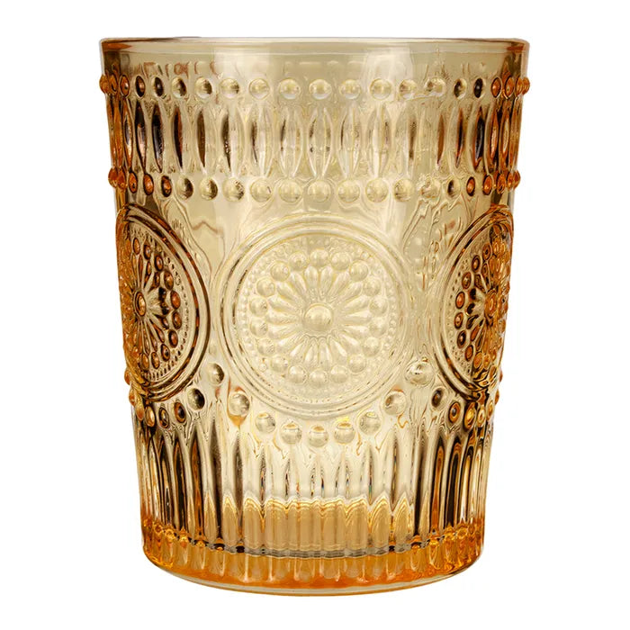 Vaso de vidrio con relieve 260 ml ATH-746 Home Sweet Home