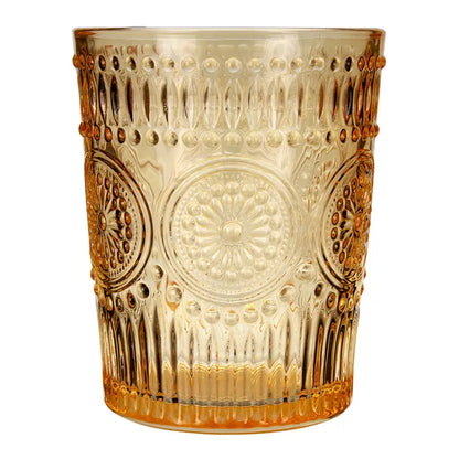 Vaso de vidrio con relieve 260 ml ATH-746 Home Sweet Home