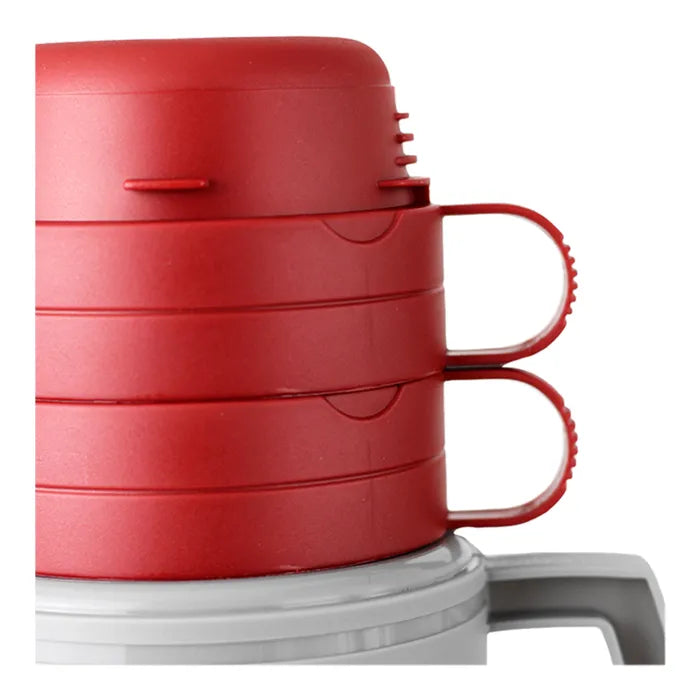Thermo con fondo de Cristal 1 L gris con rojo Home Sweet Home