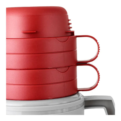 Thermo con fondo de Cristal 1 L gris con rojo Home Sweet Home