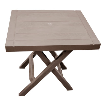 Juego de 1 mesa y 2 sillas plegables Barú plástico mocca 13835 Rimax