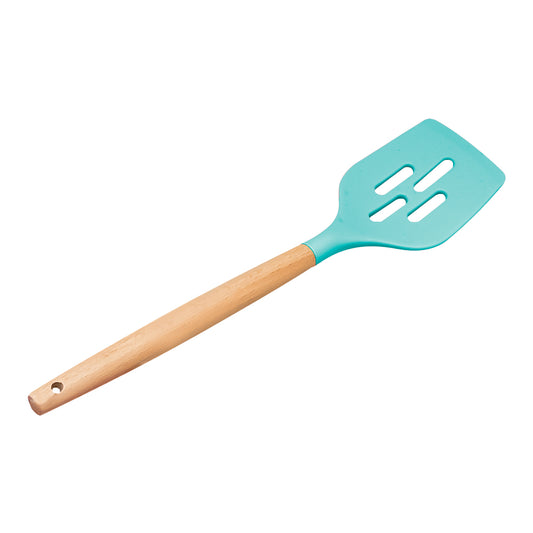 Volteador ranurado de madera y punta de silicón varios colores ATU04E Home Sweet Home