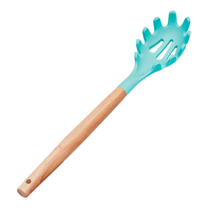 Cucharón para spaguetti de madera y punta de silicón varios colores ATU04F Home Sweet Home