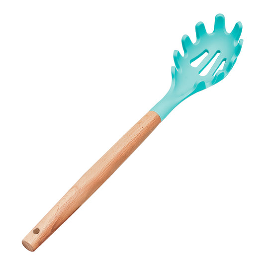 Cucharón para spaguetti de madera y punta de silicón varios colores ATU04F Home Sweet Home