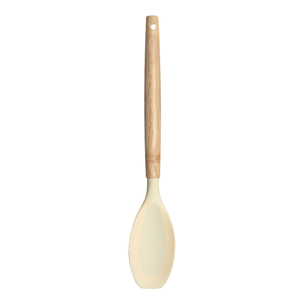 Cuchara plana de madera y punta de silicón varios colores ATA24111G Home Sweet Home