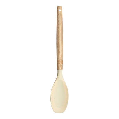 Cuchara plana de madera y punta de silicón varios colores ATA24111G Home Sweet Home