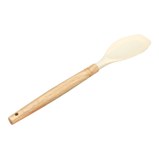 Cuchara plana de madera y punta de silicón varios colores ATA24111G Home Sweet Home