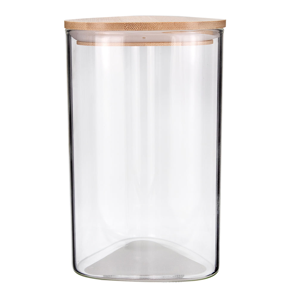 Frasco triangular de borosilicato y bambú 950 ml 24SGPGSJX-3 Home Sweet Home