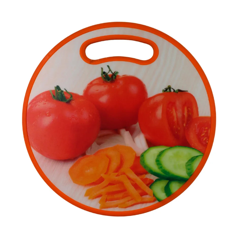 Tabla para picar circular con decorado frutal 30 cm