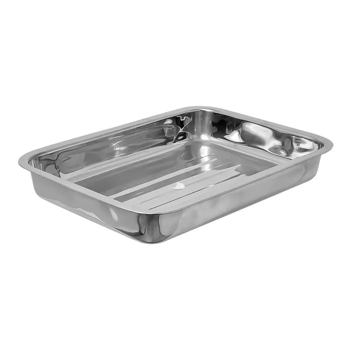 Charola de acero inoxidable para Hornear 40 X 29 x 5.5 cm ATA -507 Qualité