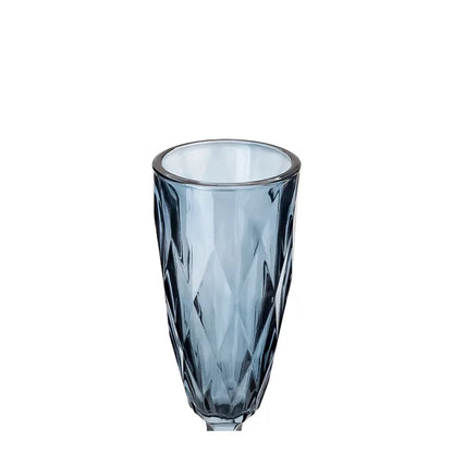 Copa de vidrio Flauta 150 ml azul Home Sweet Home