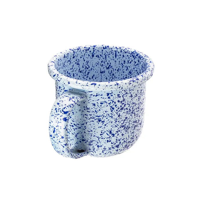 Taza de peltre del No. 8 Coral Azul Macuira