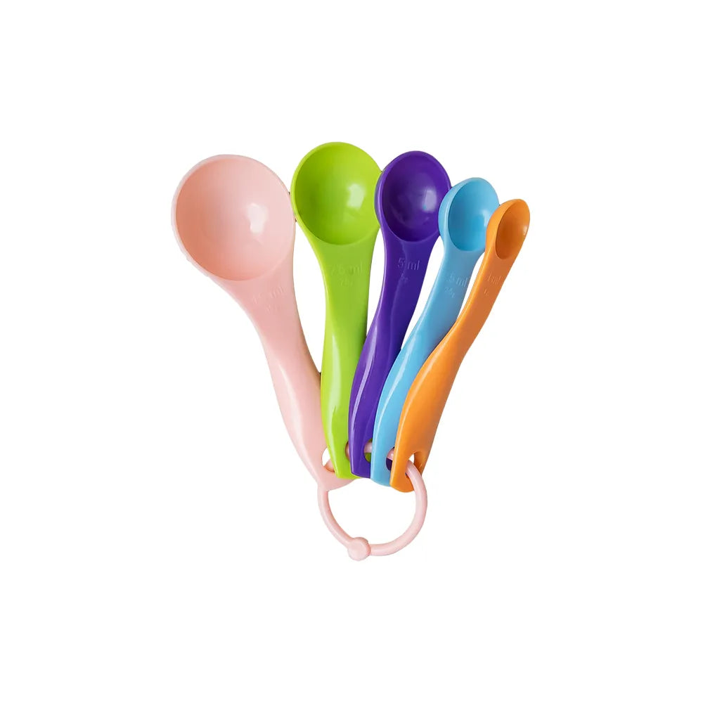 Juego de cucharas medidoras para repostería de polipropileno 5 piezas AB562 Chef Market