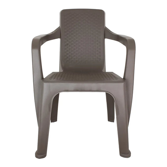 Silla de plástico eterna con brazos mocca 13360 Rimax