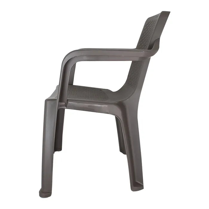 Silla de plástico eterna con brazos mocca 13360 Rimax